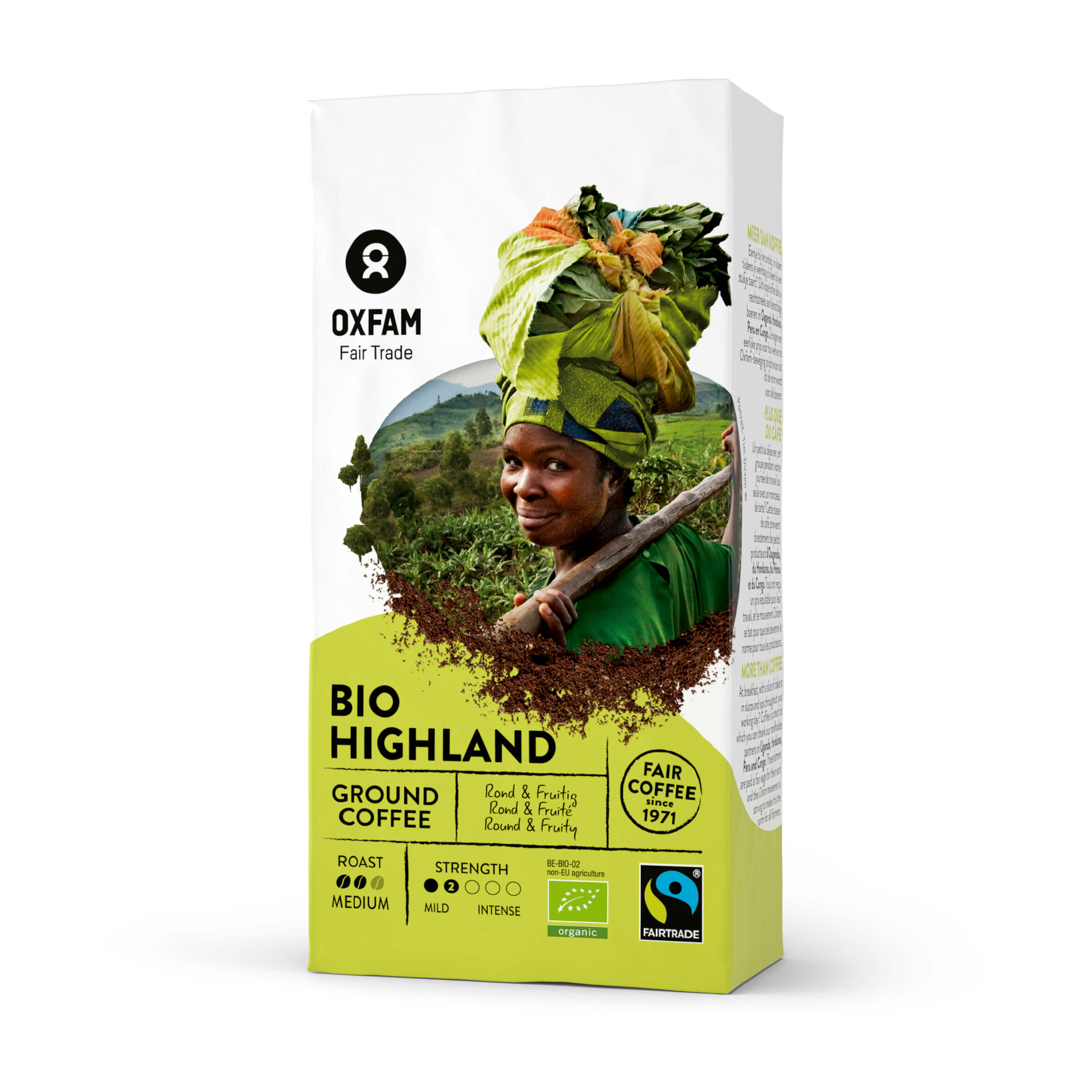Oxfam Koffie gemalen Highland bio 250g